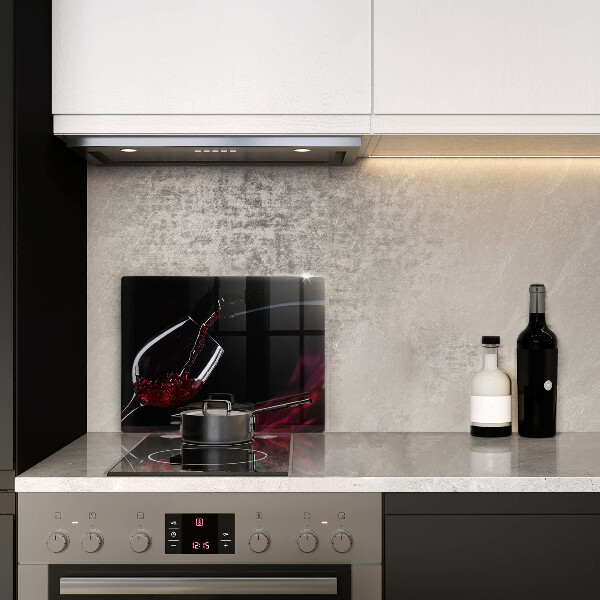 Sklenená doska na krájanie Pohárik červeného vína