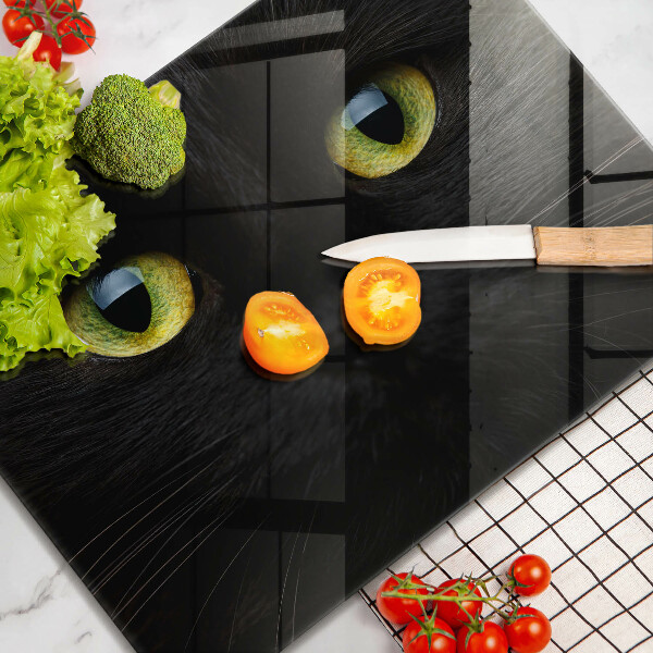 Sklenená doska na krájanie Zvieracie mačacie oči