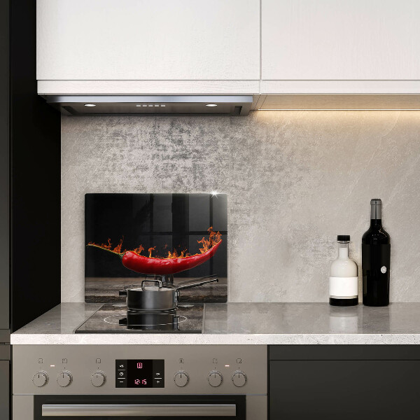 Sklenená doska na krájanie Horúca čili paprička