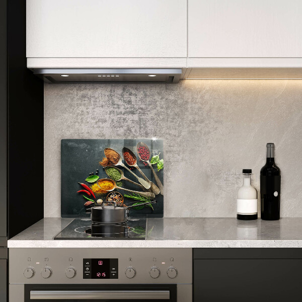 Sklenená doska na krájanie Kuchynské lyžice korenia