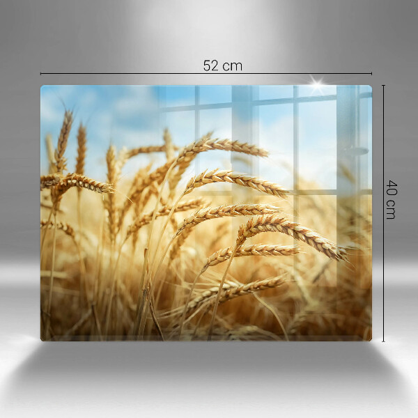 Sklenená doska na krájanie Klasy obilnín na poli