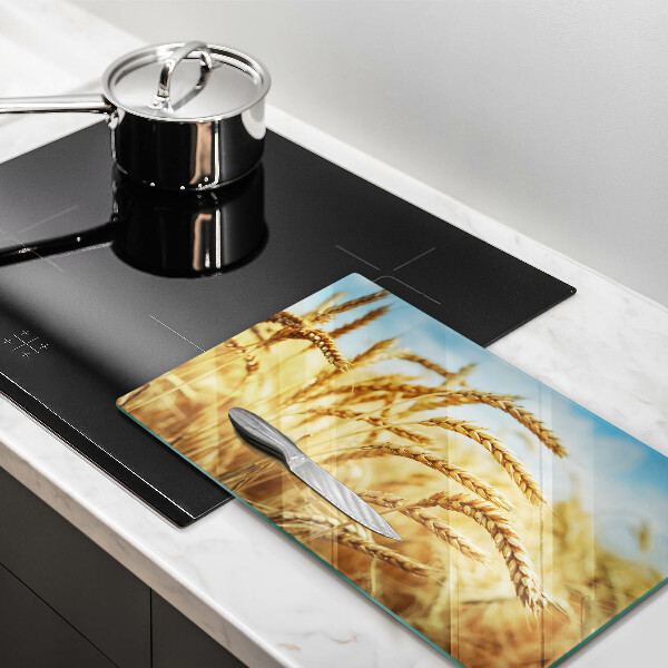 Sklenená doska na krájanie Klasy obilnín na poli