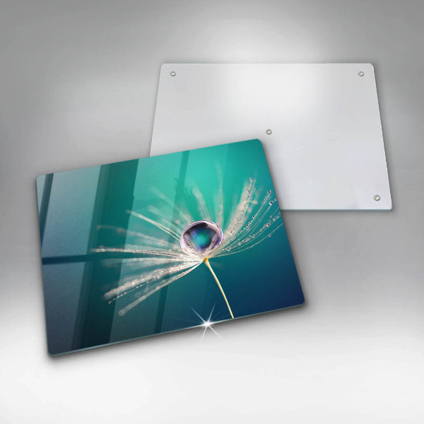 Sklenená doska na krájanie Rosa na púpave