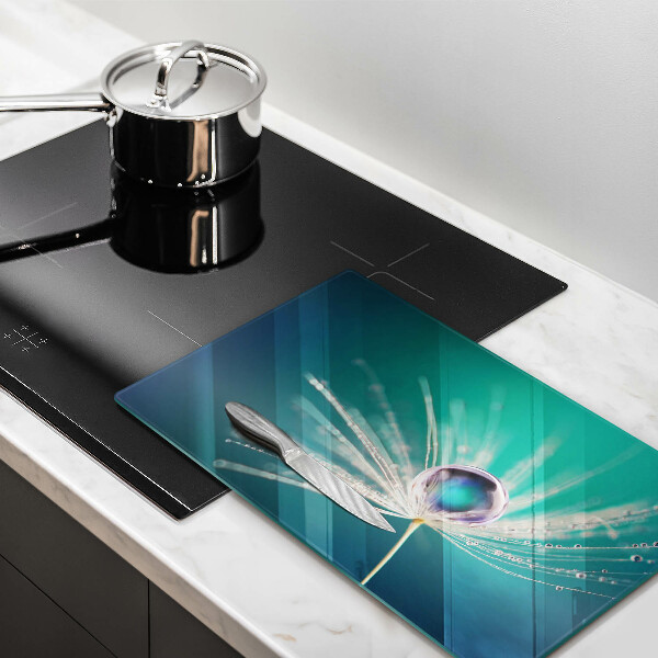 Sklenená doska na krájanie Rosa na púpave