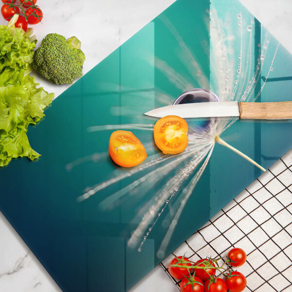 Sklenená doska na krájanie Rosa na púpave