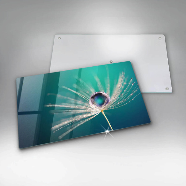 Sklenená doska na krájanie Rosa na púpave