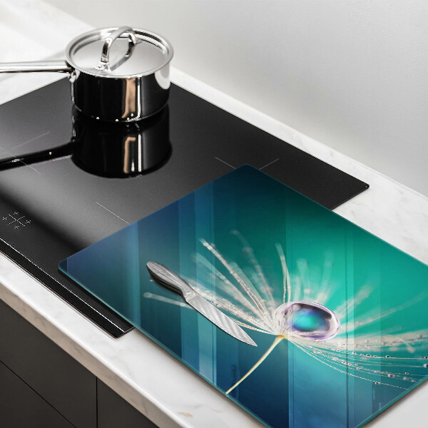 Sklenená doska na krájanie Rosa na púpave