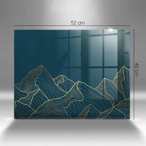 Sklenená doska na krájanie Abstraktné hory