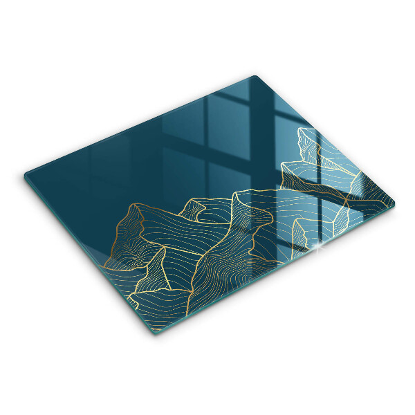 Sklenená doska na krájanie Abstraktné hory