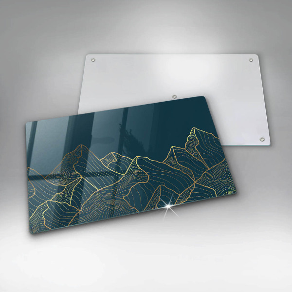 Sklenená doska na krájanie Abstraktné hory