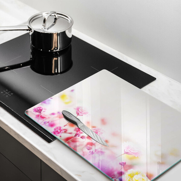 Sklenená doska na krájanie Kvetinová lúka