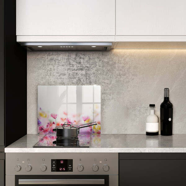 Sklenená doska na krájanie Kvetinová lúka