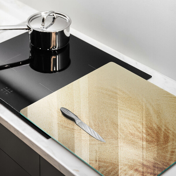 Sklenená doska na krájanie Dovolenka na pláži s pieskom