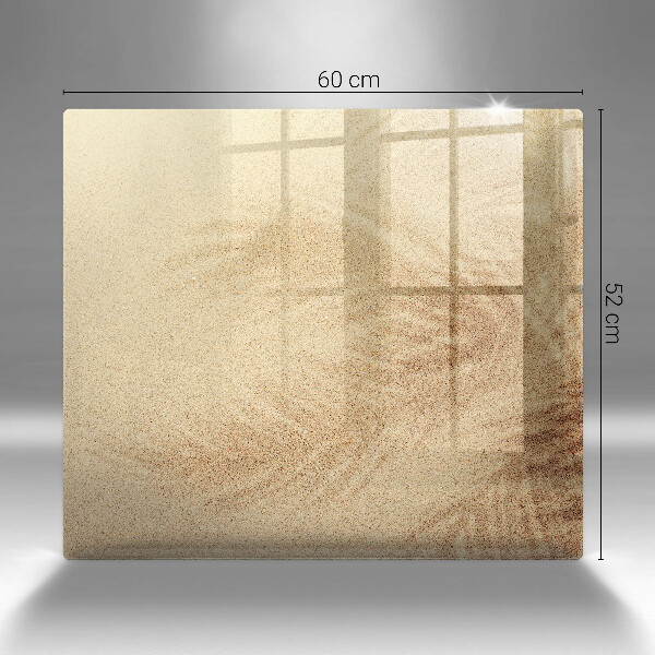 Sklenená doska na krájanie Dovolenka na pláži s pieskom