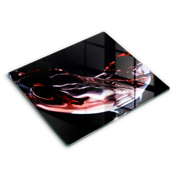 Sklenená doska na krájanie Pohárik červeného vína