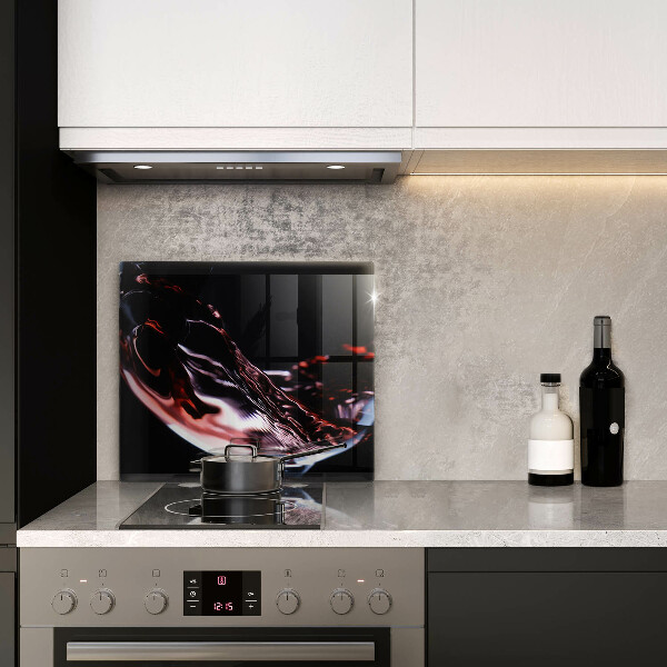 Sklenená doska na krájanie Pohárik červeného vína