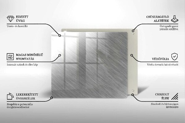 Sklenená doska na krájanie Kovové textúry pozadia