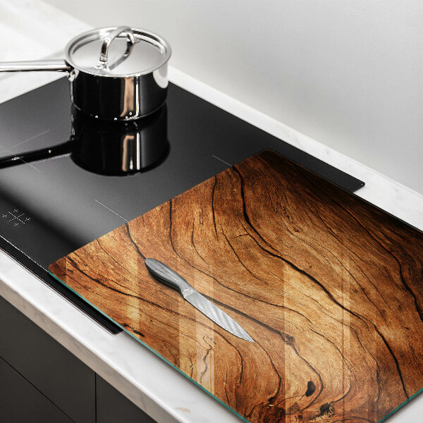 Sklenená doska na krájanie Textúra drevenej dosky