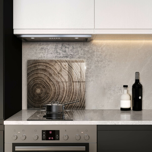 Sklenená doska na krájanie Drevené krúžky