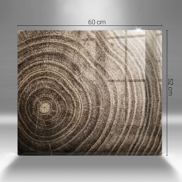 Sklenená doska na krájanie Drevené krúžky