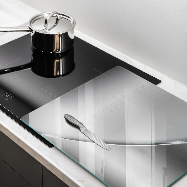 Sklenená doska na krájanie Kovové tvary