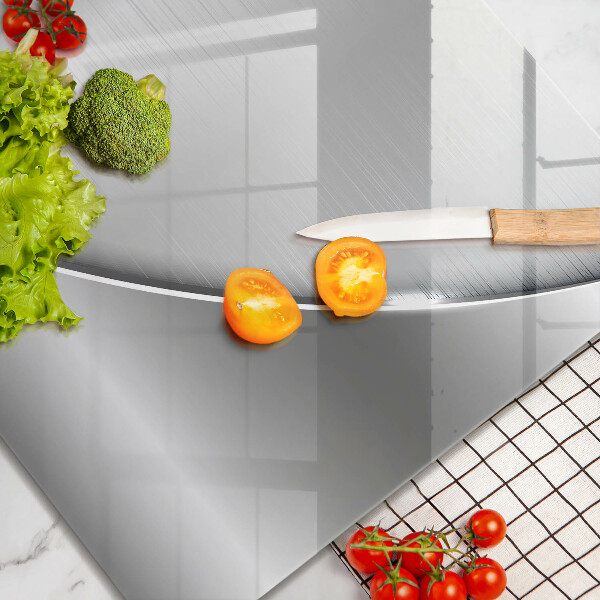 Sklenená doska na krájanie Kovové tvary