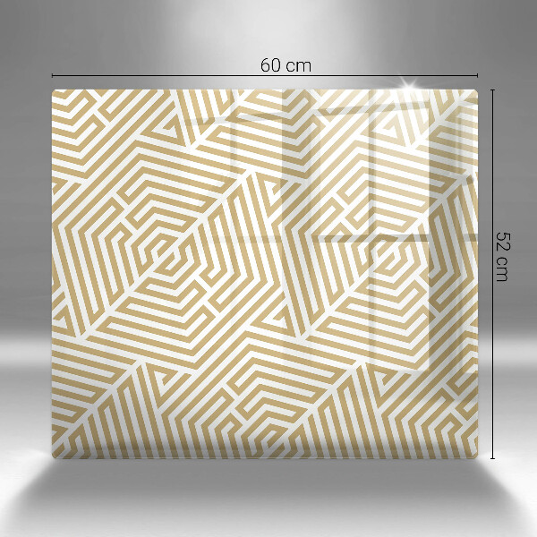 Sklenená doska na krájanie Geometrické čiary