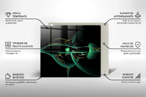 Sklenená doska na krájanie Moderná abstrakcia