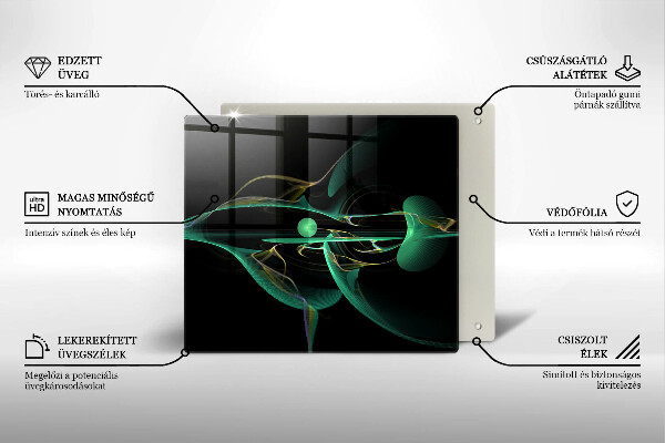 Sklenená doska na krájanie Moderná abstrakcia