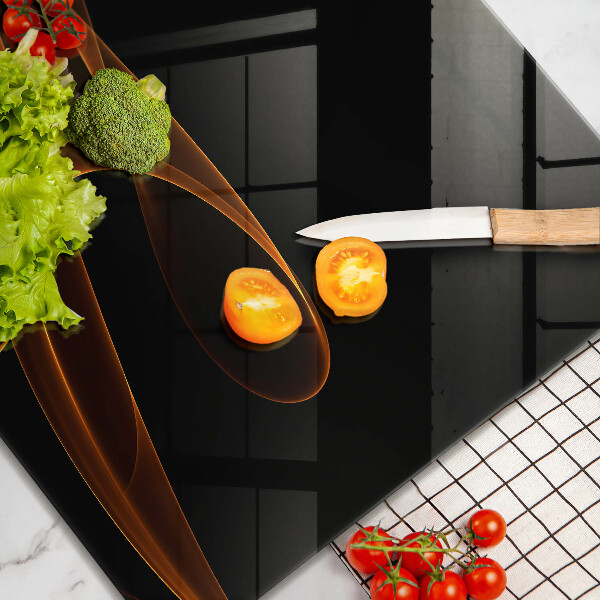 Sklenená doska na krájanie Abstraktné línie