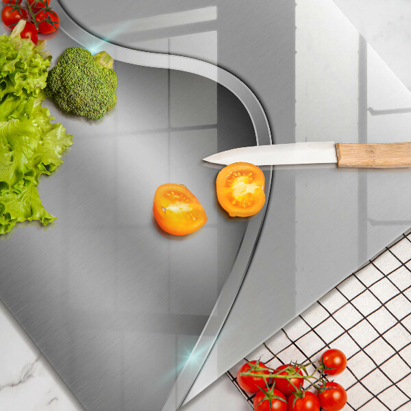 Sklenená doska na krájanie Kovová abstrakcia