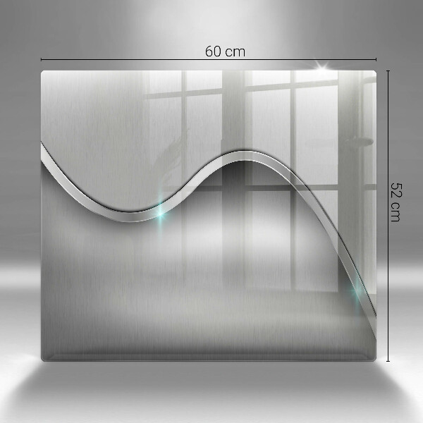 Sklenená doska na krájanie Kovová abstrakcia