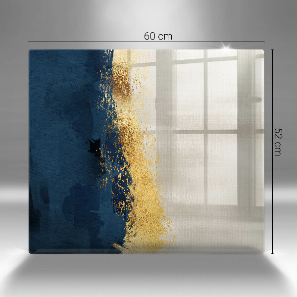 Sklenená doska na krájanie Zlatá abstrakcia