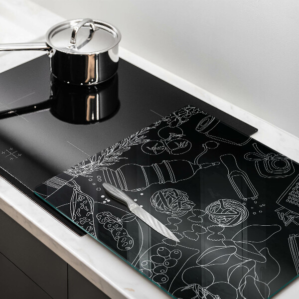 Sklenená doska na krájanie Kuchynské doplnky