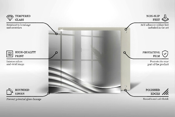 Sklenená doska na krájanie Kovová konštrukcia