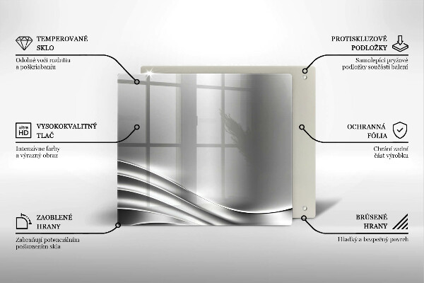 Sklenená doska na krájanie Kovová konštrukcia