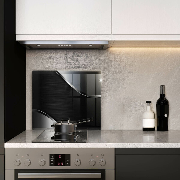 Sklenená doska na krájanie Kovová abstrakcia