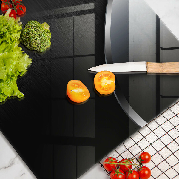 Sklenená doska na krájanie Kovová abstrakcia