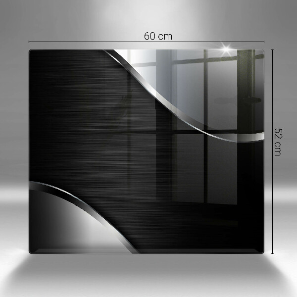 Sklenená doska na krájanie Kovová abstrakcia