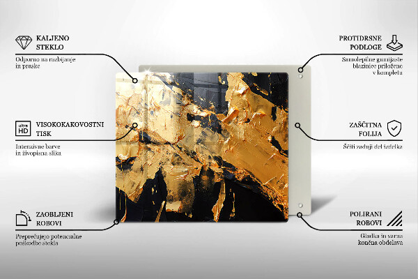 Kuchynská doska zo skla Elegantná textúra laku