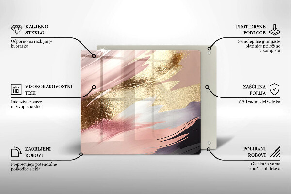 Kuchynská doska zo skla Pastelové škvrny