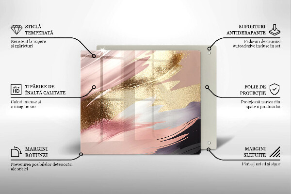 Kuchynská doska zo skla Pastelové škvrny