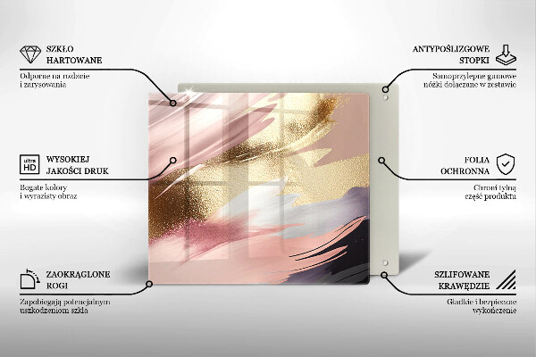 Kuchynská doska zo skla Pastelové škvrny