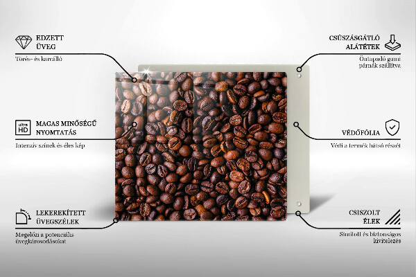 Kuchynská doska zo skla Kávové zrná