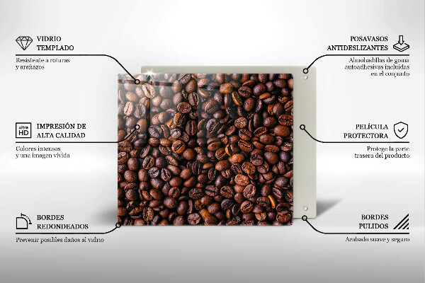 Kuchynská doska zo skla Kávové zrná