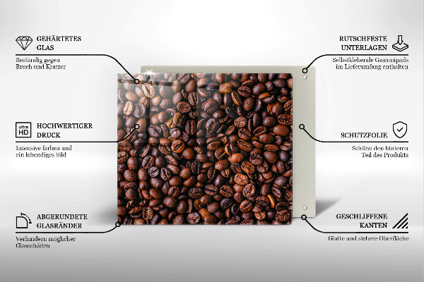 Kuchynská doska zo skla Kávové zrná
