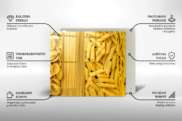 Kuchynská doska zo skla Cestoviny