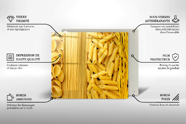 Kuchynská doska zo skla Cestoviny