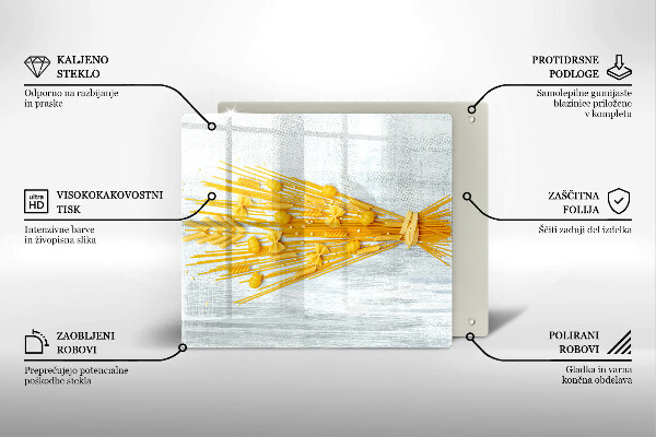 Kuchynská doska zo skla Cestoviny