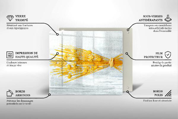 Kuchynská doska zo skla Cestoviny